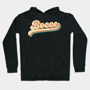 Bocce Retro Groovy Typography Hoodie